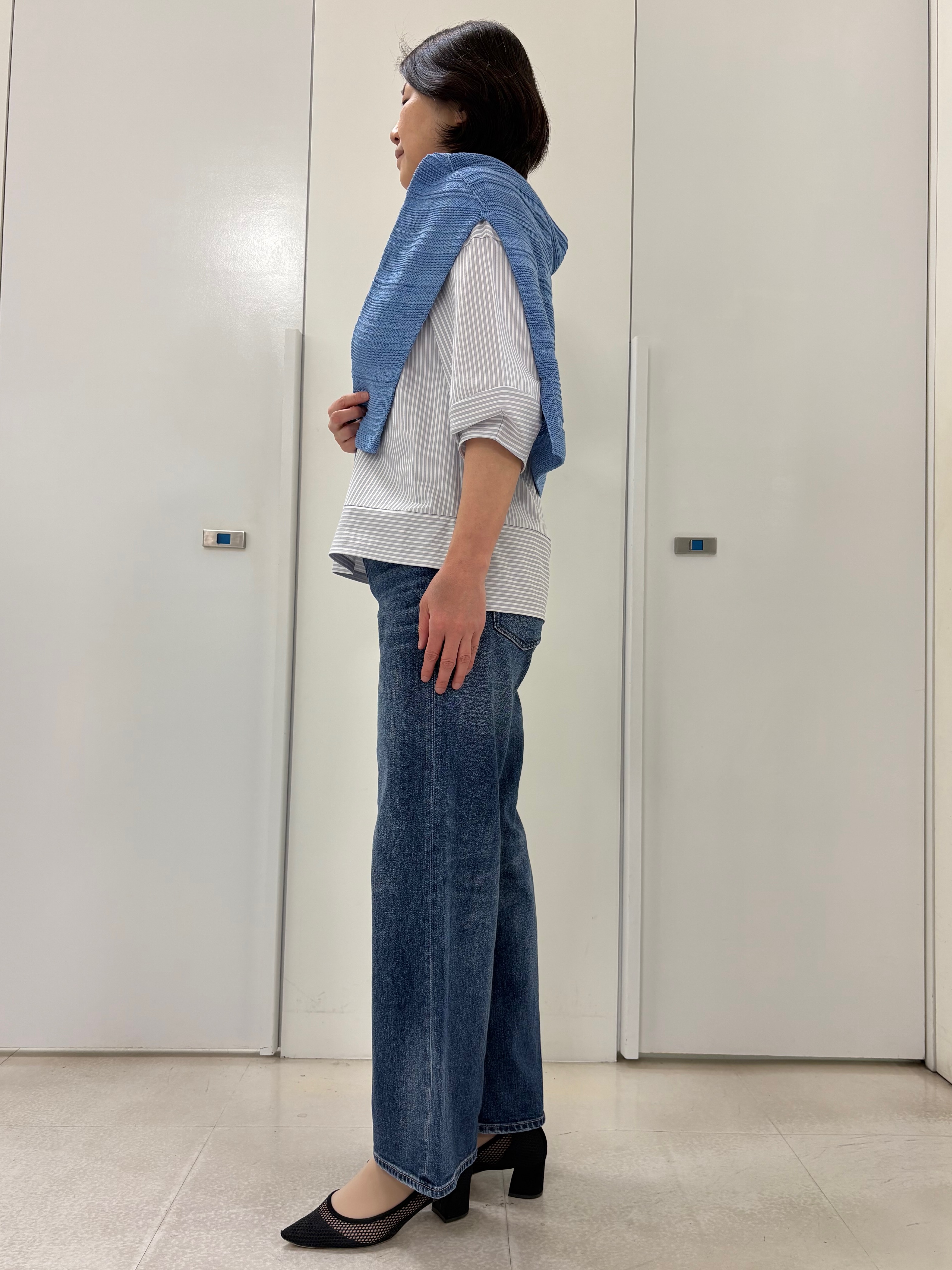 hIさんの「COUP DE CHANCE｜【デニムパンツ】Healthy Denim／ Pink Pepper Midrise（ピンクペッパー」を使ったコーディネート