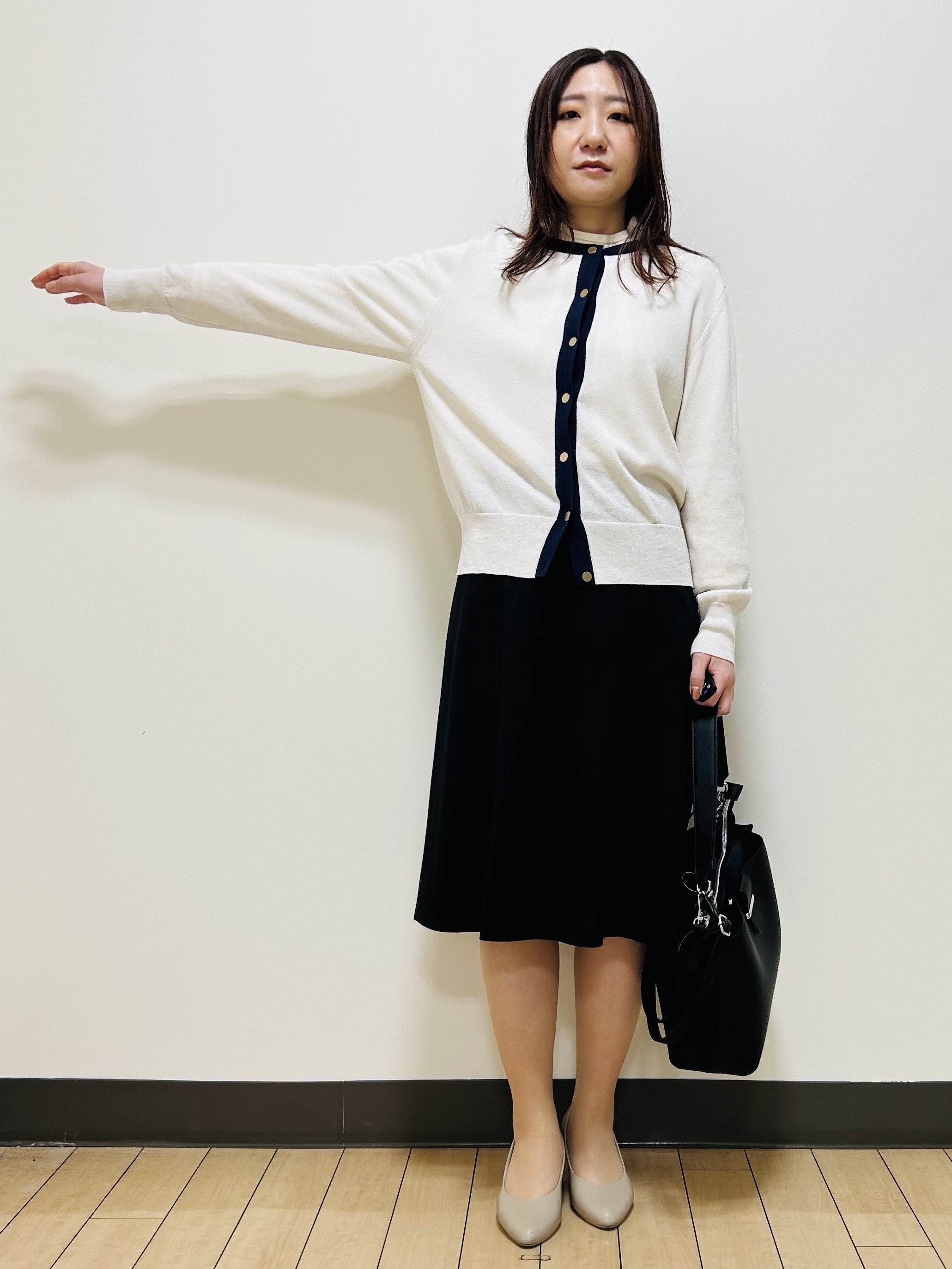 miiiさんの「Reflect｜【アンサンブル可】バイカラーカーディガン」を使ったコーディネート