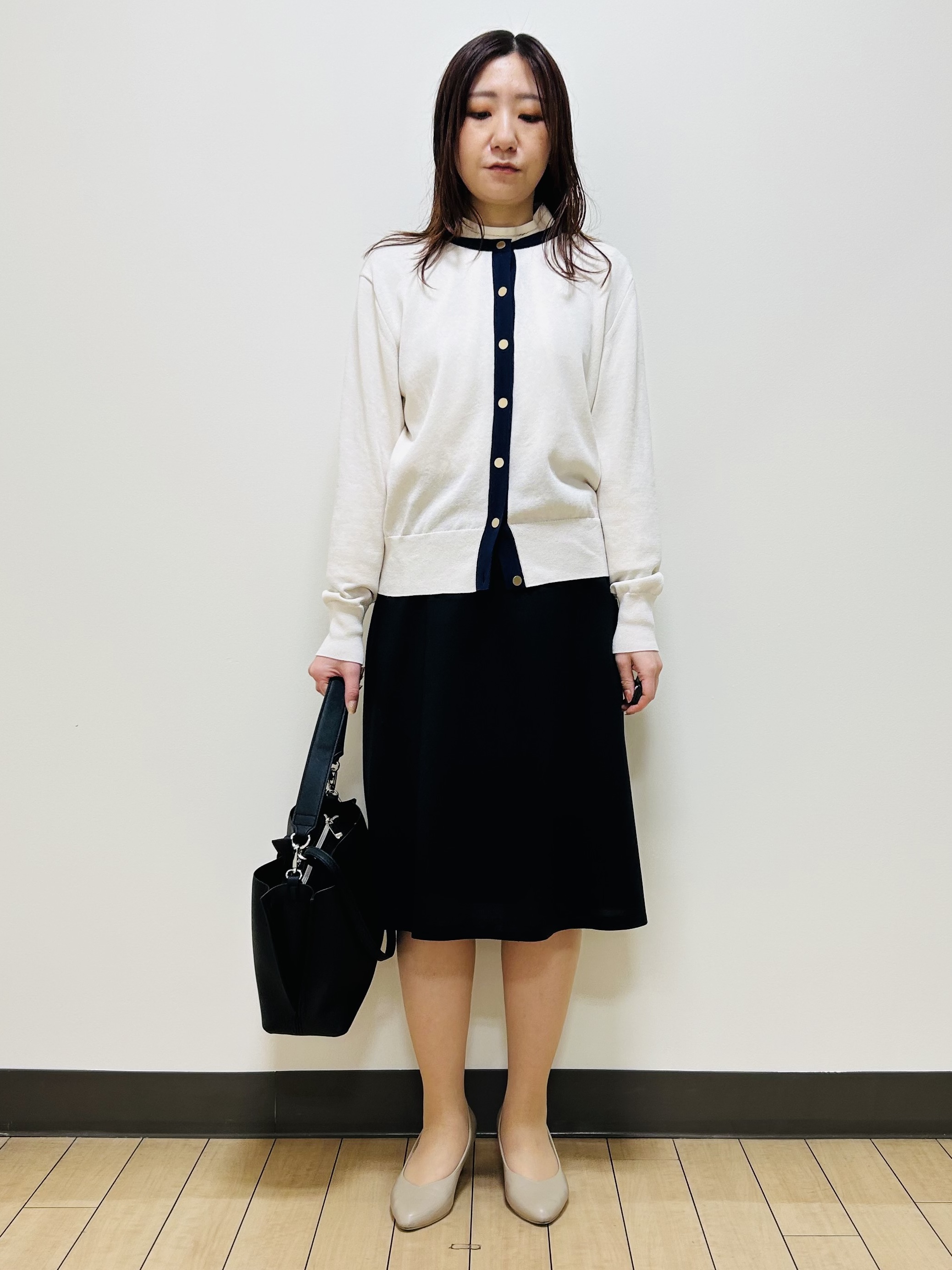 miiiさんの「Reflect｜【アンサンブル可】バイカラーカーディガン」を使ったコーディネート