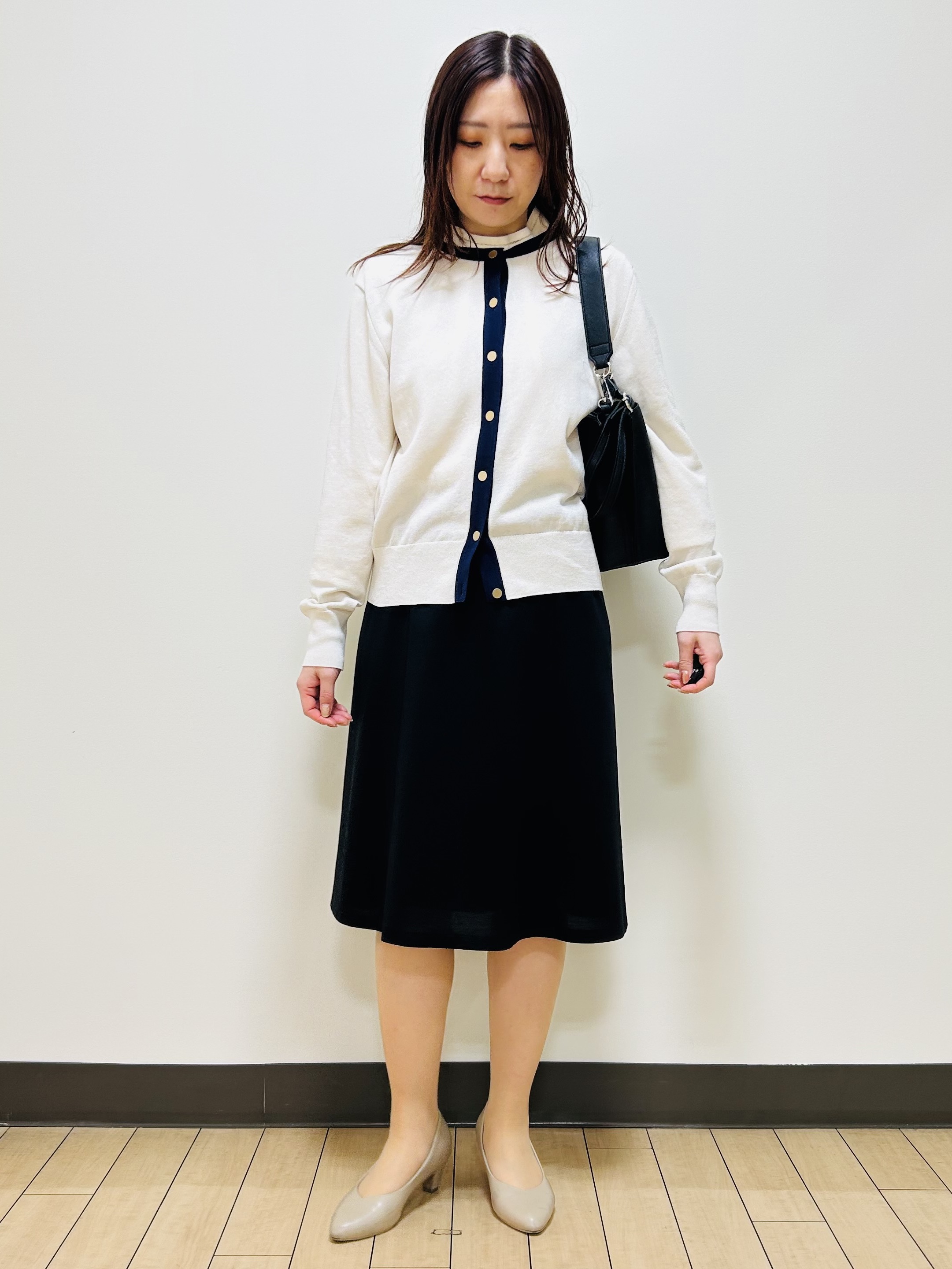 miiiさんの「Reflect｜【アンサンブル可】バイカラーカーディガン」を使ったコーディネート