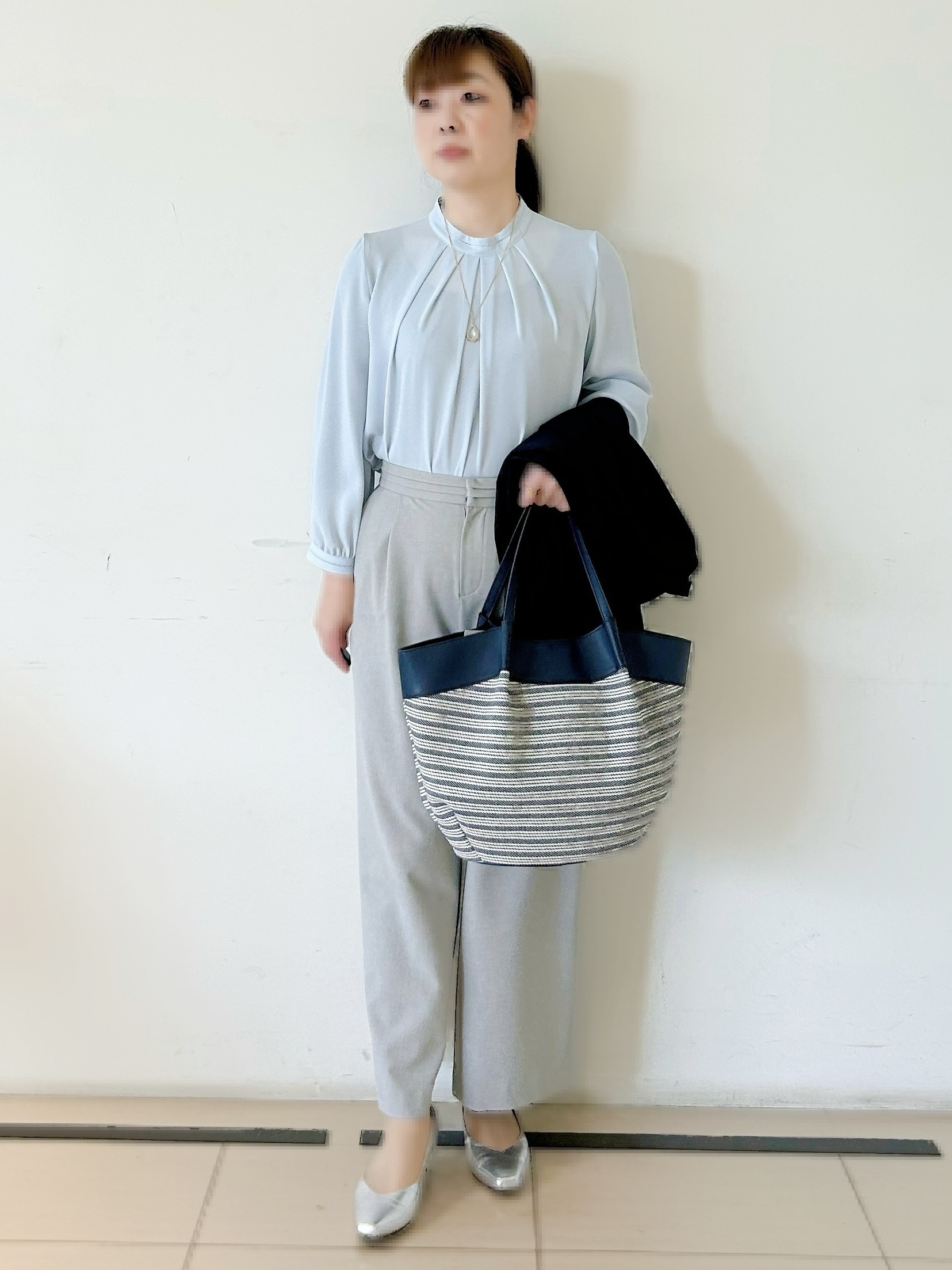 ひーさんの「Reflect｜【SS-4Lサイズ／UVカット／接触冷感】匠ジャケット／ノーカラー」を使ったコーディネート