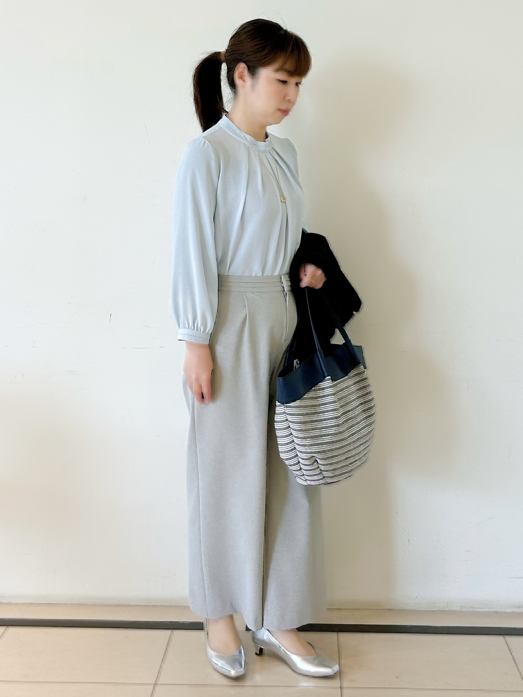 ひーさんの「Reflect｜【SS-4Lサイズ／UVカット／接触冷感】匠ジャケット／ノーカラー」を使ったコーディネート