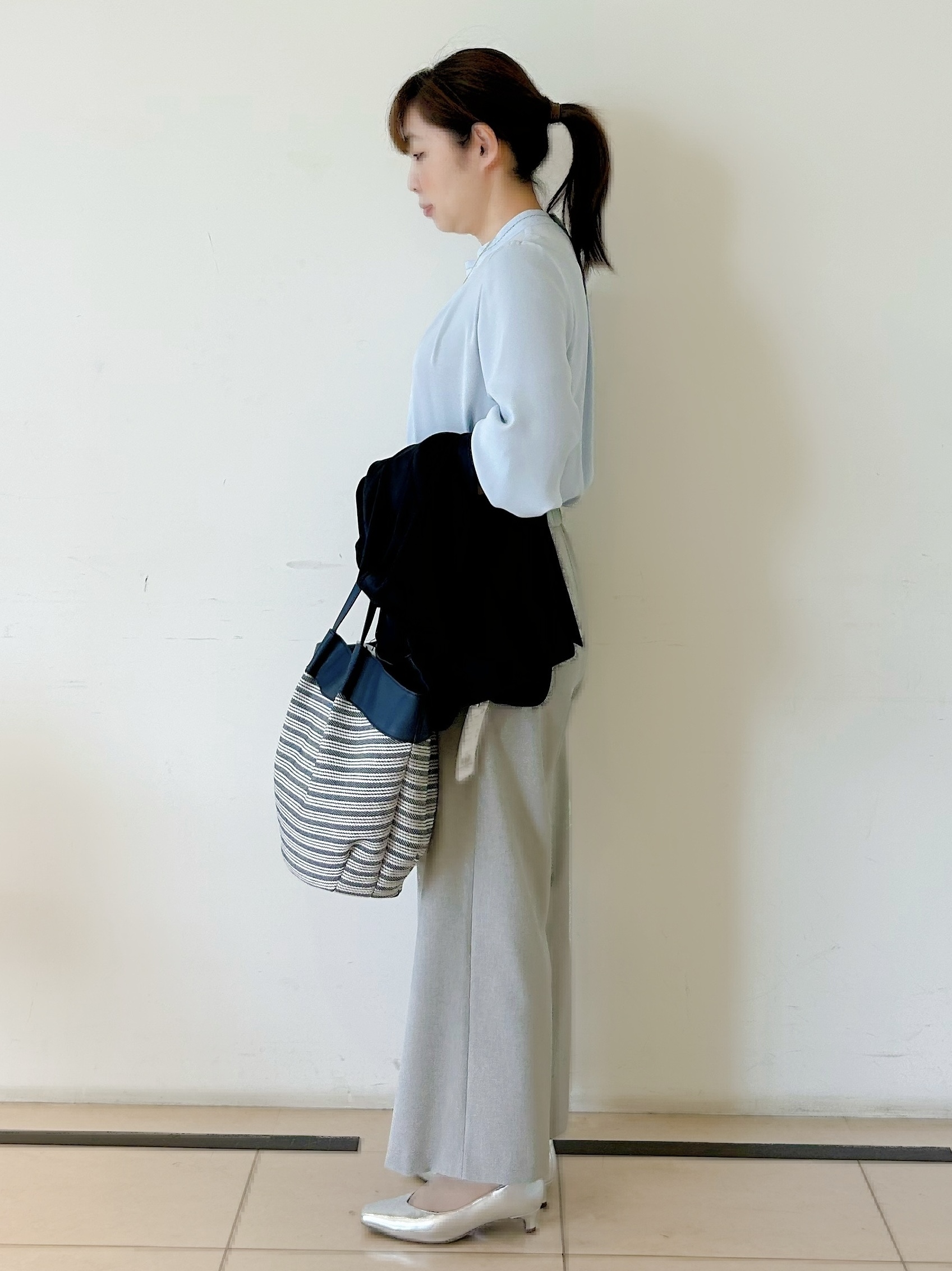 ひーさんの「Reflect｜【SS-4Lサイズ／UVカット／接触冷感】匠ジャケット／ノーカラー」を使ったコーディネート
