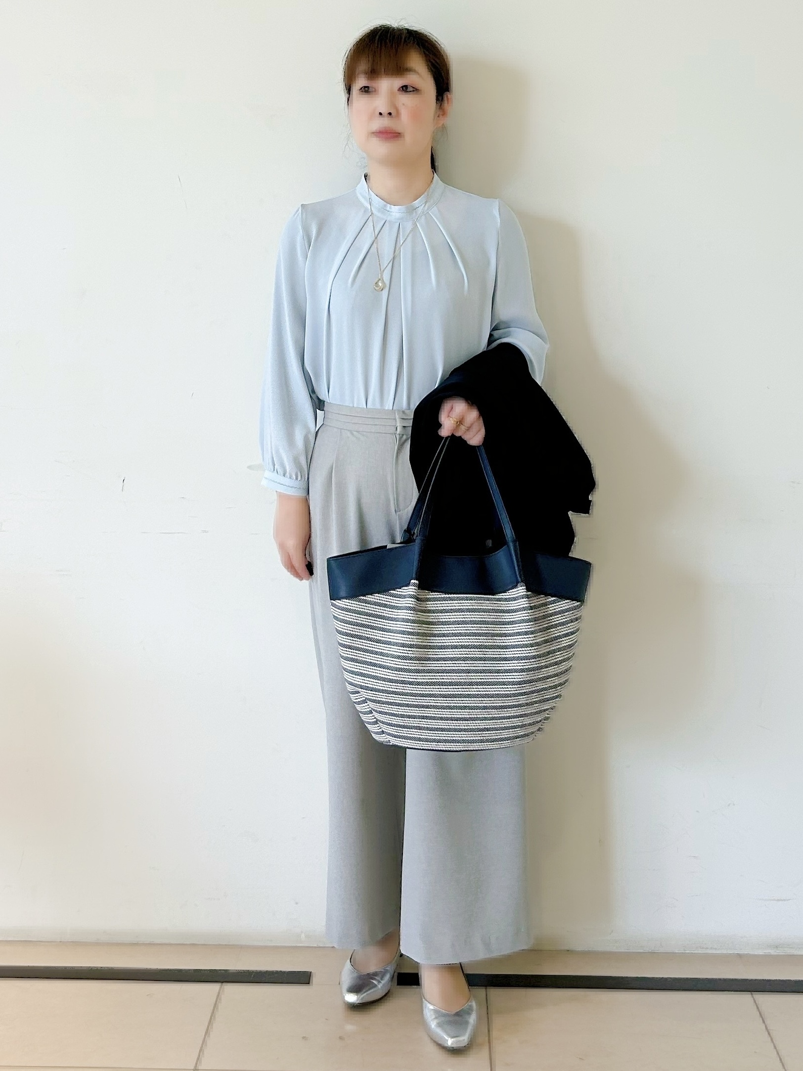 ひーさんの「Reflect｜【SS-4Lサイズ／UVカット／接触冷感】匠ジャケット／ノーカラー」を使ったコーディネート