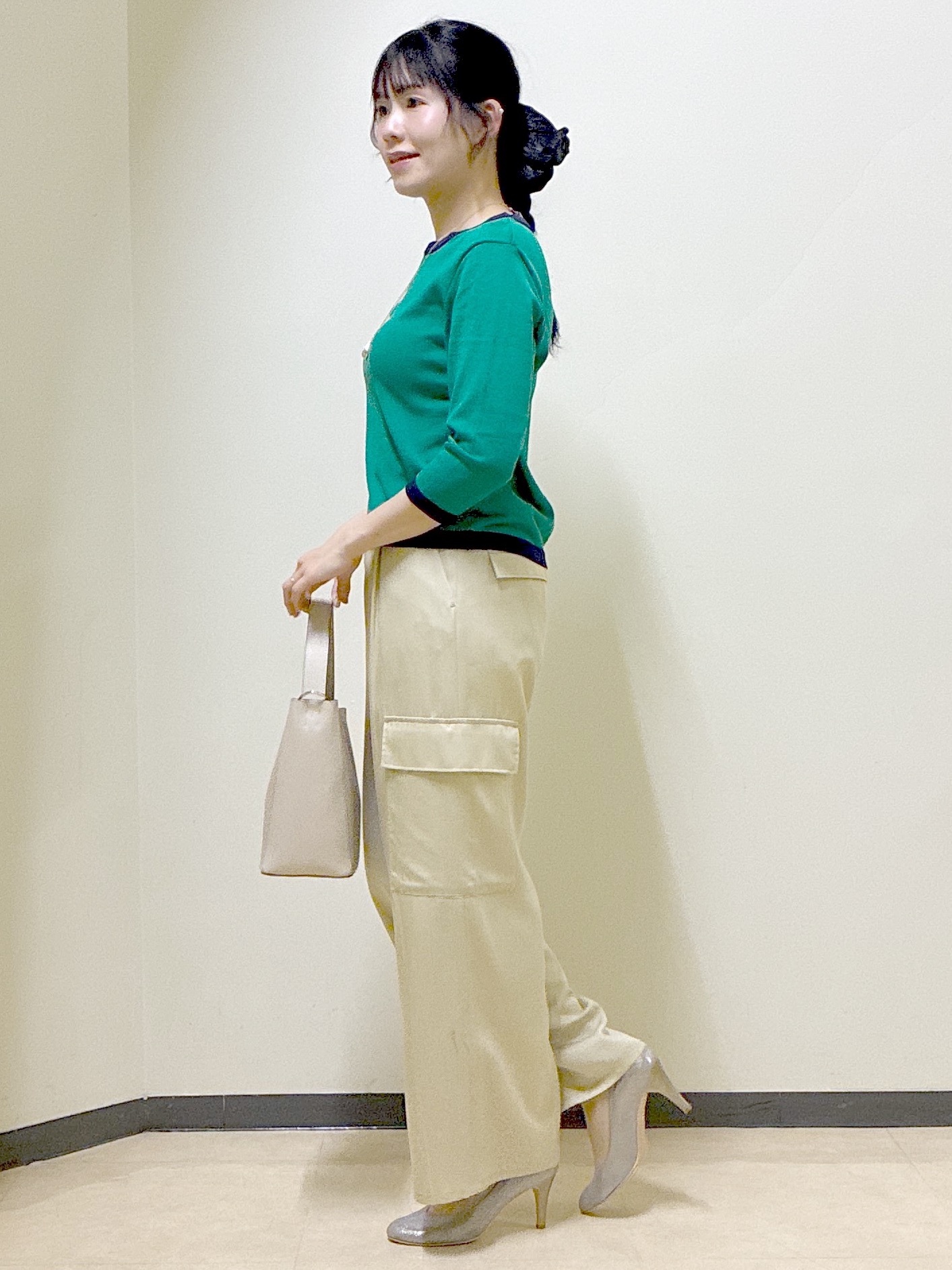  beni_gingerさんの「Reflect｜【アンサンブル可】バイカラーニット」を使ったコーディネート