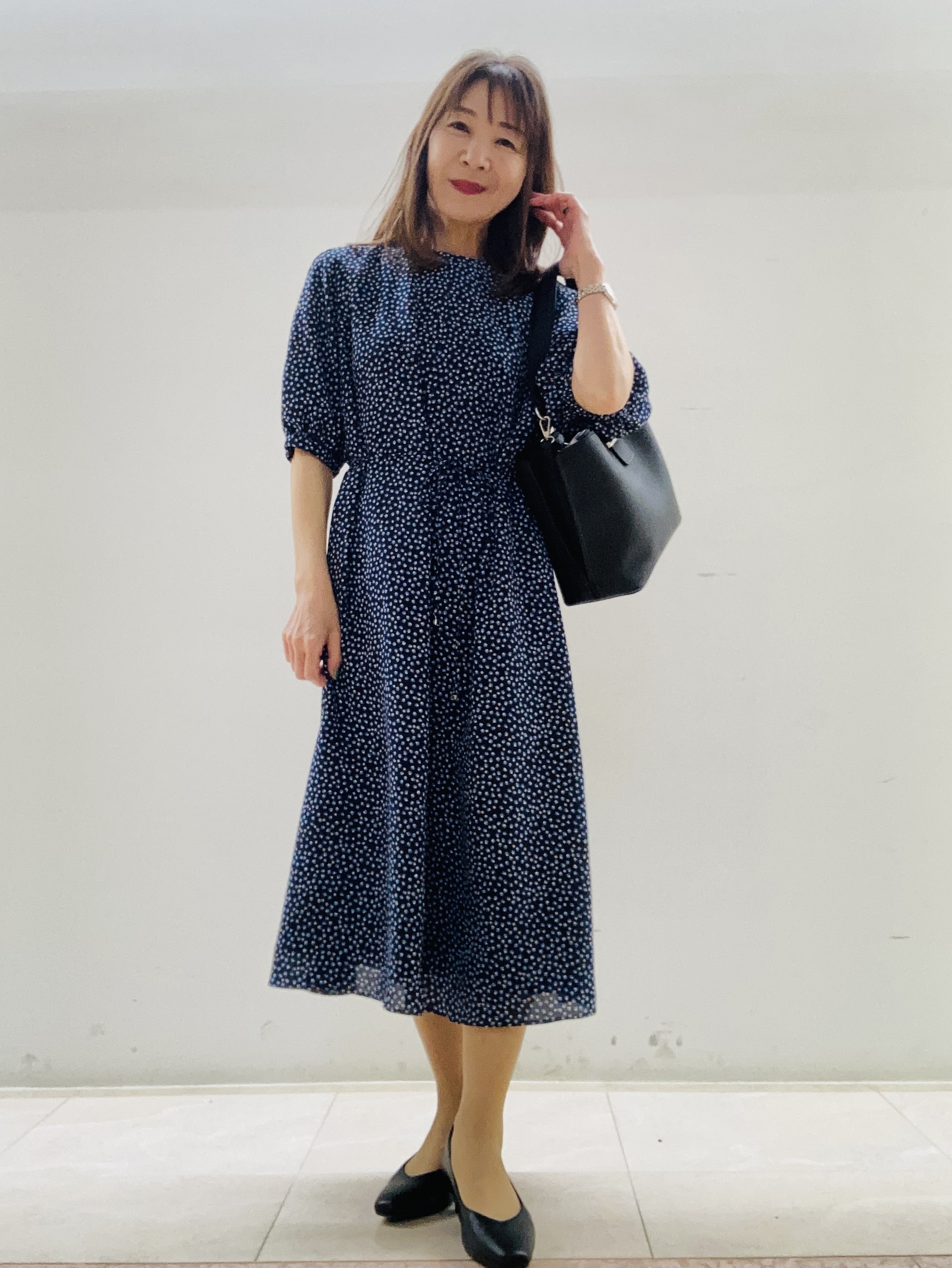 kurodaさんの「Reflect｜シフォンスリーブワンピース」を使ったコーディネート