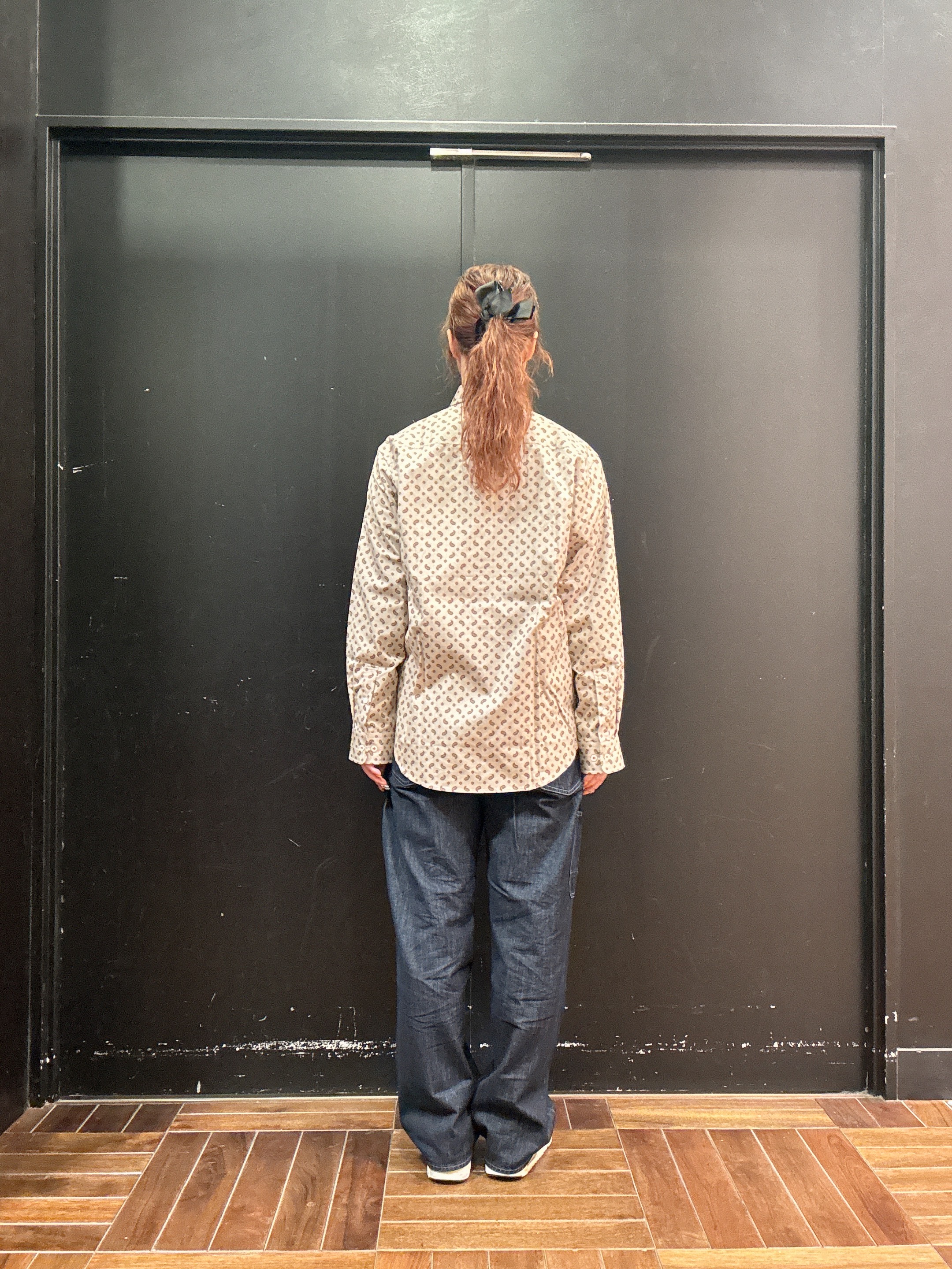 ヒナさんの「TAKEO KIKUCHI｜【BOWLER HAT LABEL】小紋ペイズリープリント 長袖シャツ」を使ったコーディネート