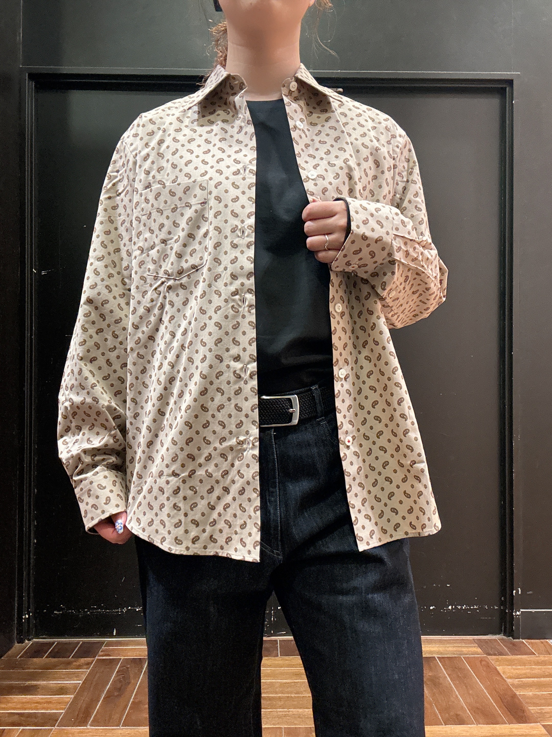 ヒナさんの「TAKEO KIKUCHI｜【BOWLER HAT LABEL】小紋ペイズリープリント 長袖シャツ」を使ったコーディネート
