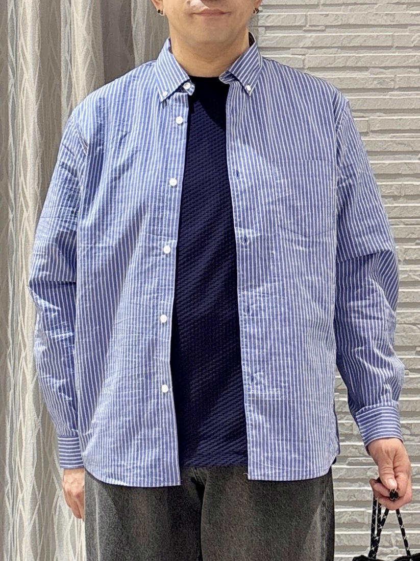 Pーyamaさんの「THE SHOP TK｜【カジュアルすぎないキレイめTシャツ】ハニカム リンクス半袖Tシャツ 洗濯機OK」を使ったコーディネート