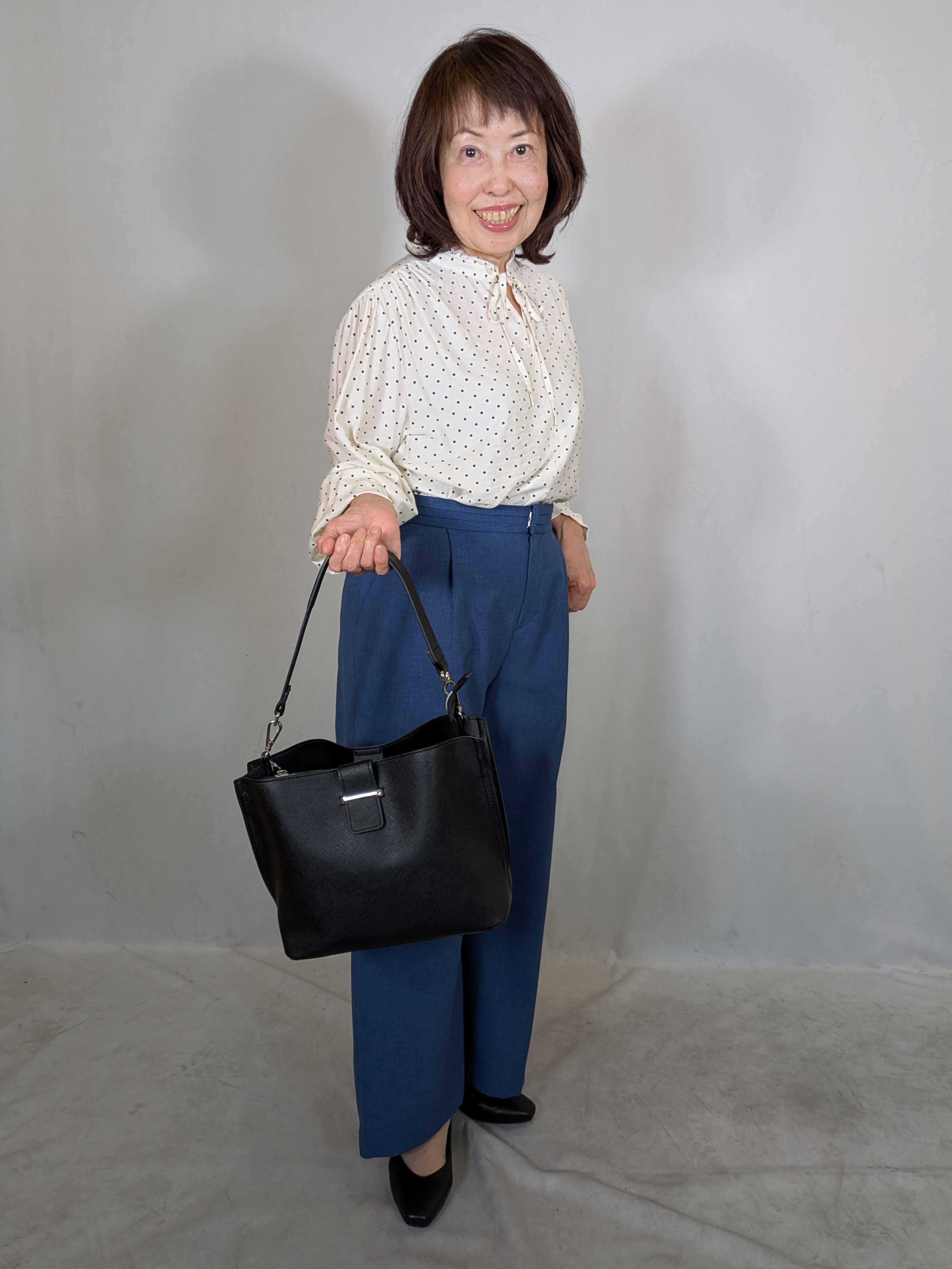 k.kazunoさんの「Reflect｜【セットアップ可】ドット柄ワッシャーブラウス」を使ったコーディネート