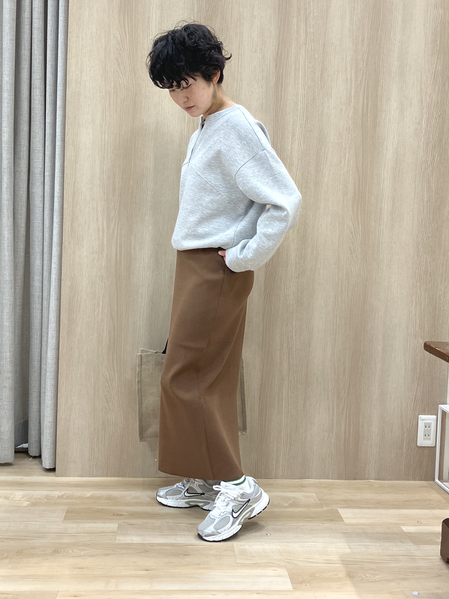 Keiさんの「grove｜2WAYハーフジップスウェット」を使ったコーディネート