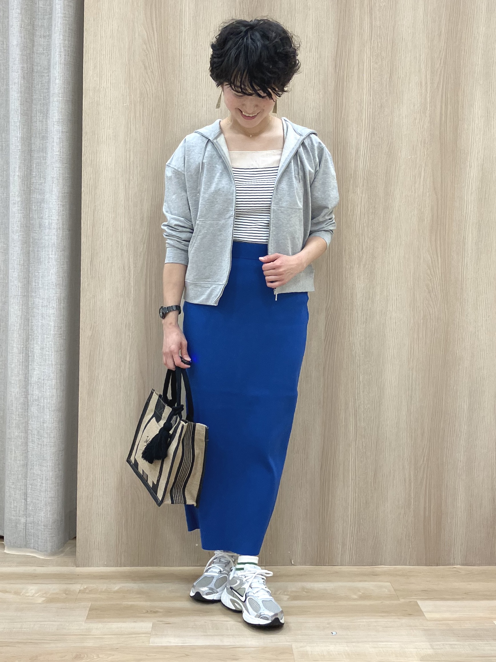 Keiさんの「grove｜2WAYハーフジップスウェット」を使ったコーディネート