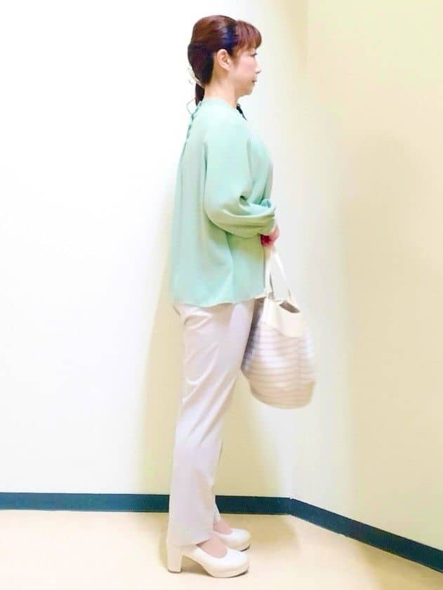花さんの「Reflect｜【ライトアウター／ゆったり羽織れる／気軽な羽織りに◎】ライトブルゾン」を使ったコーディネート
