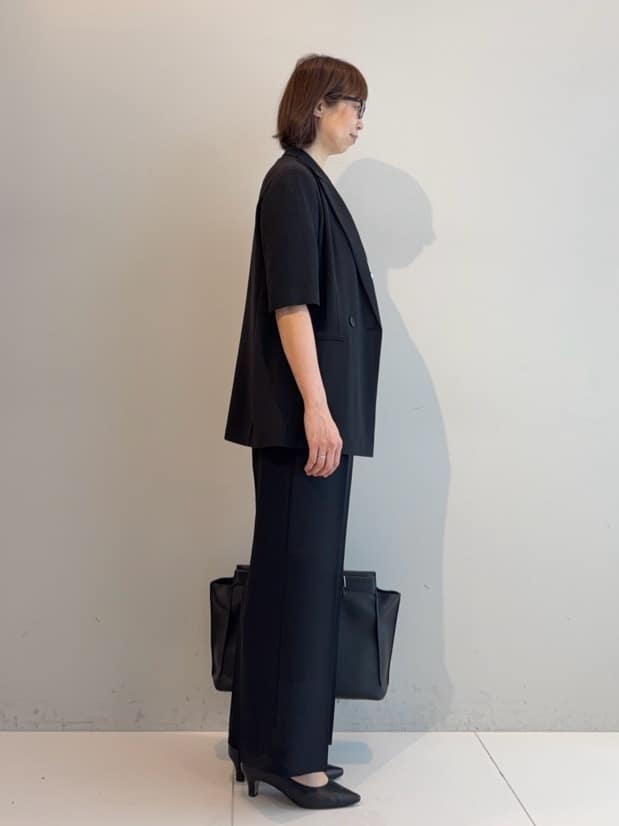 murayamaさんの「INDIVI｜【着る日傘】ハーフスリーブダブルジャケット」を使ったコーディネート