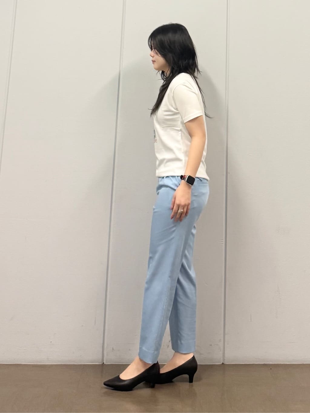 mizukiさんの「INDIVI｜【着る日傘】ハーフスリーブダブルジャケット」を使ったコーディネート