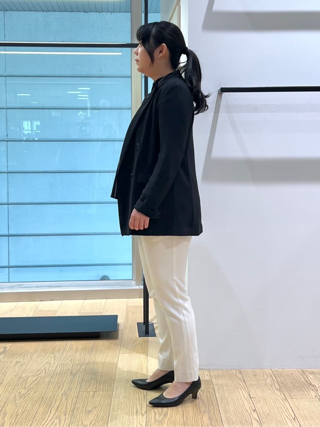 shimaさんの「INDIVI｜【洗える／多機能／SETUP可】着る日傘ダブルジャケット」を使ったコーディネート
