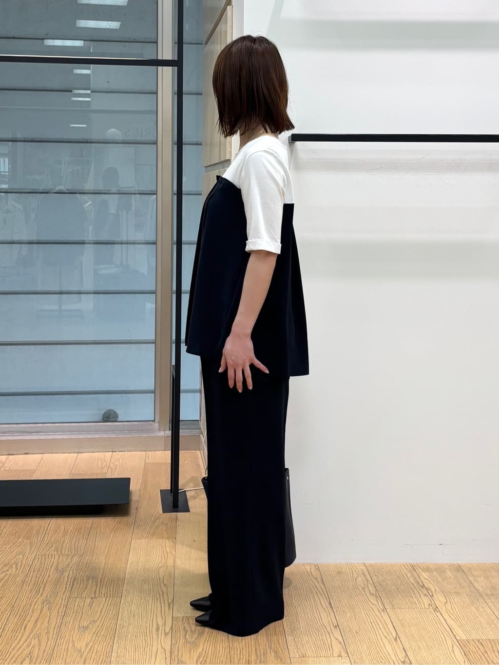 asamiさんの「INDIVI｜【着る日傘／SETUP可能】ビスチェレイヤード風トップス」を使ったコーディネート
