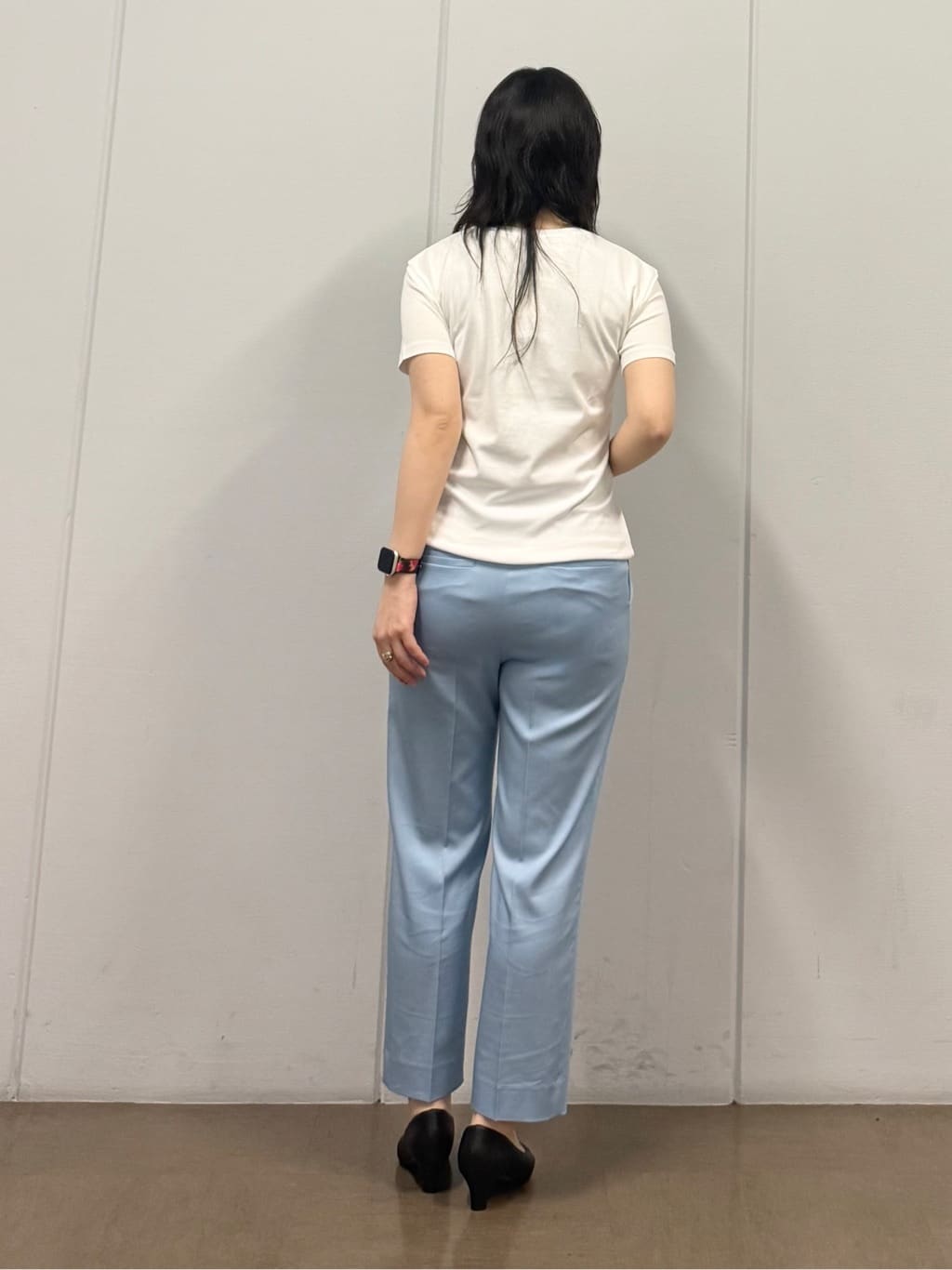 mizukiさんの「INDIVI｜【着る日傘】ハーフスリーブダブルジャケット」を使ったコーディネート