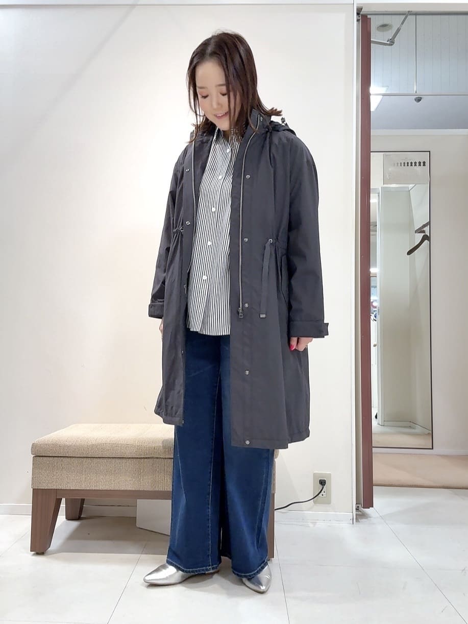 YUIさんの「UNTITLED｜【2WAY/洗える/はっ水】グログランモッズコート」を使ったコーディネート