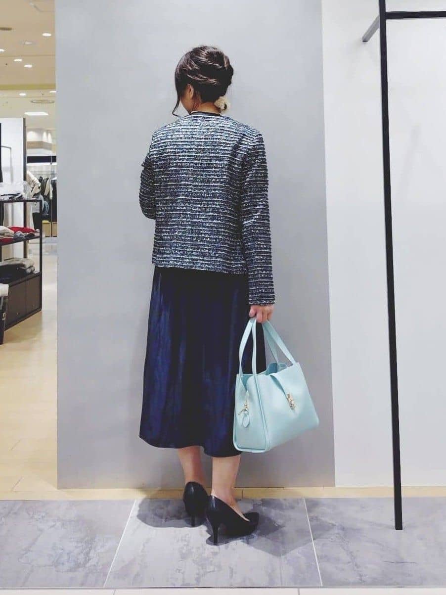 TOMOMIさんの「INDIVI｜【マルチWAY】3点セットパール調ネックレス」を使ったコーディネート