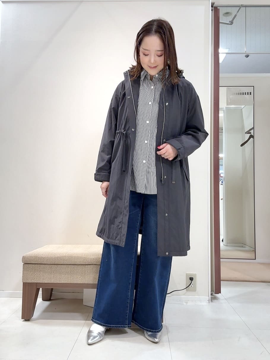 YUIさんの「UNTITLED｜【2WAY/洗える/はっ水】グログランモッズコート」を使ったコーディネート