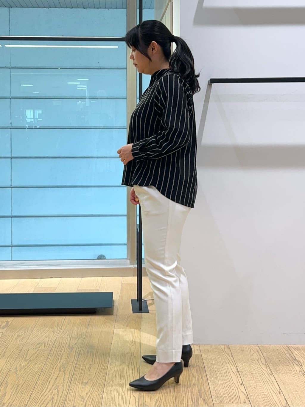 shimaさんの「INDIVI｜【洗える／多機能／SETUP可】着る日傘ダブルジャケット」を使ったコーディネート