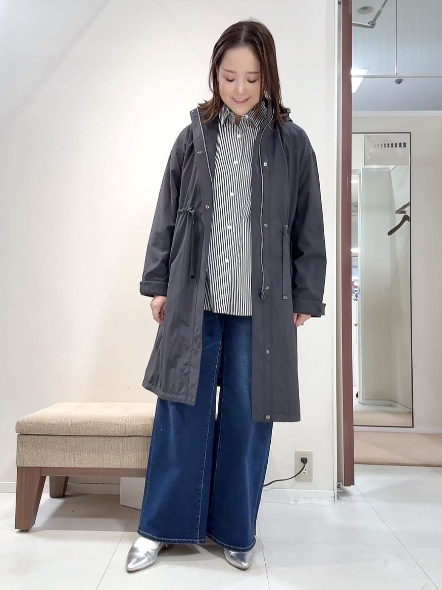 YUIさんの「UNTITLED｜【2WAY/洗える/はっ水】グログランモッズコート」を使ったコーディネート