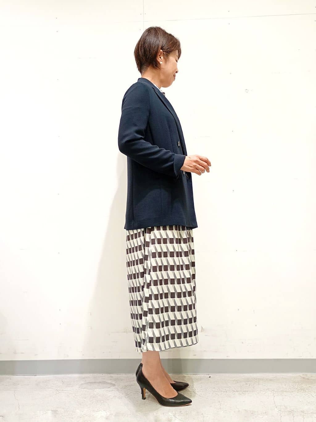 Kさんの「INDIVI｜【洗える／多機能／SETUP可】着る日傘ダブルジャケット」を使ったコーディネート