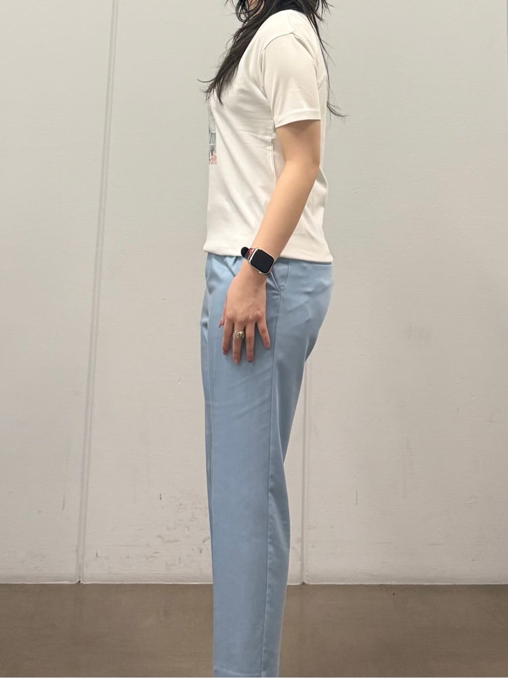 mizukiさんの「INDIVI｜【着る日傘】ハーフスリーブダブルジャケット」を使ったコーディネート