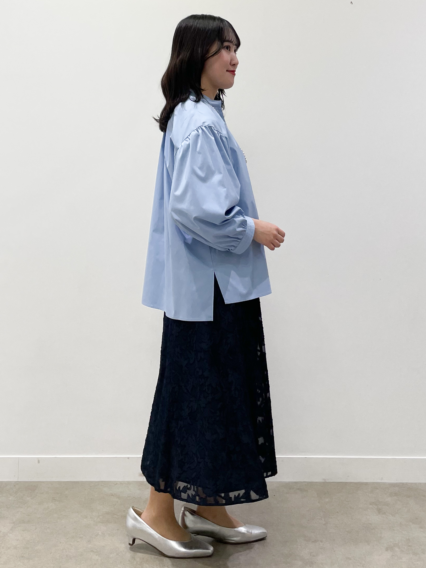 yukariさんの「Reflect｜ボリュームスリーブプルオーバーブラウス」を使ったコーディネート