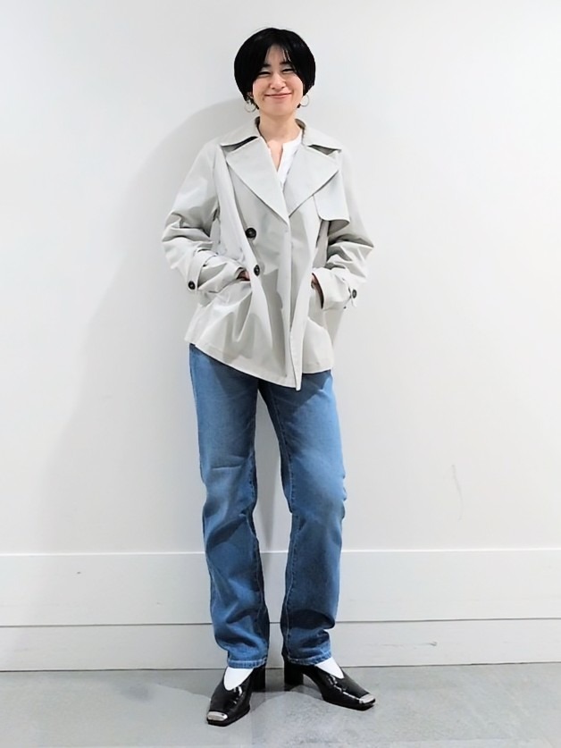 ミズタさんの「UNTITLED｜【着映え/洗える】リラックスシャーリングブラウス」を使ったコーディネート