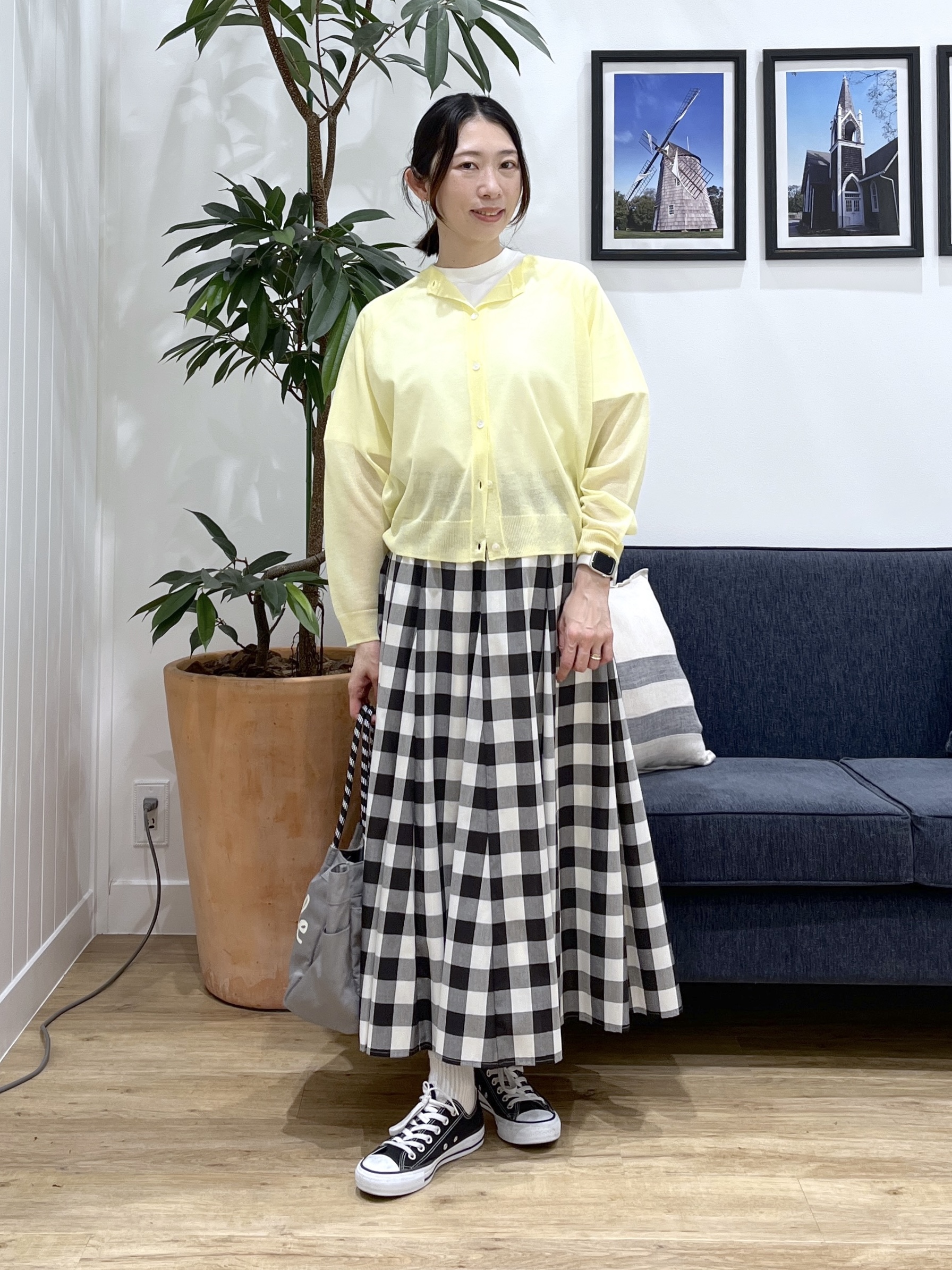 canaさんの「Dessin｜お守りカーディガン -ウォッシャブル-」を使ったコーディネート