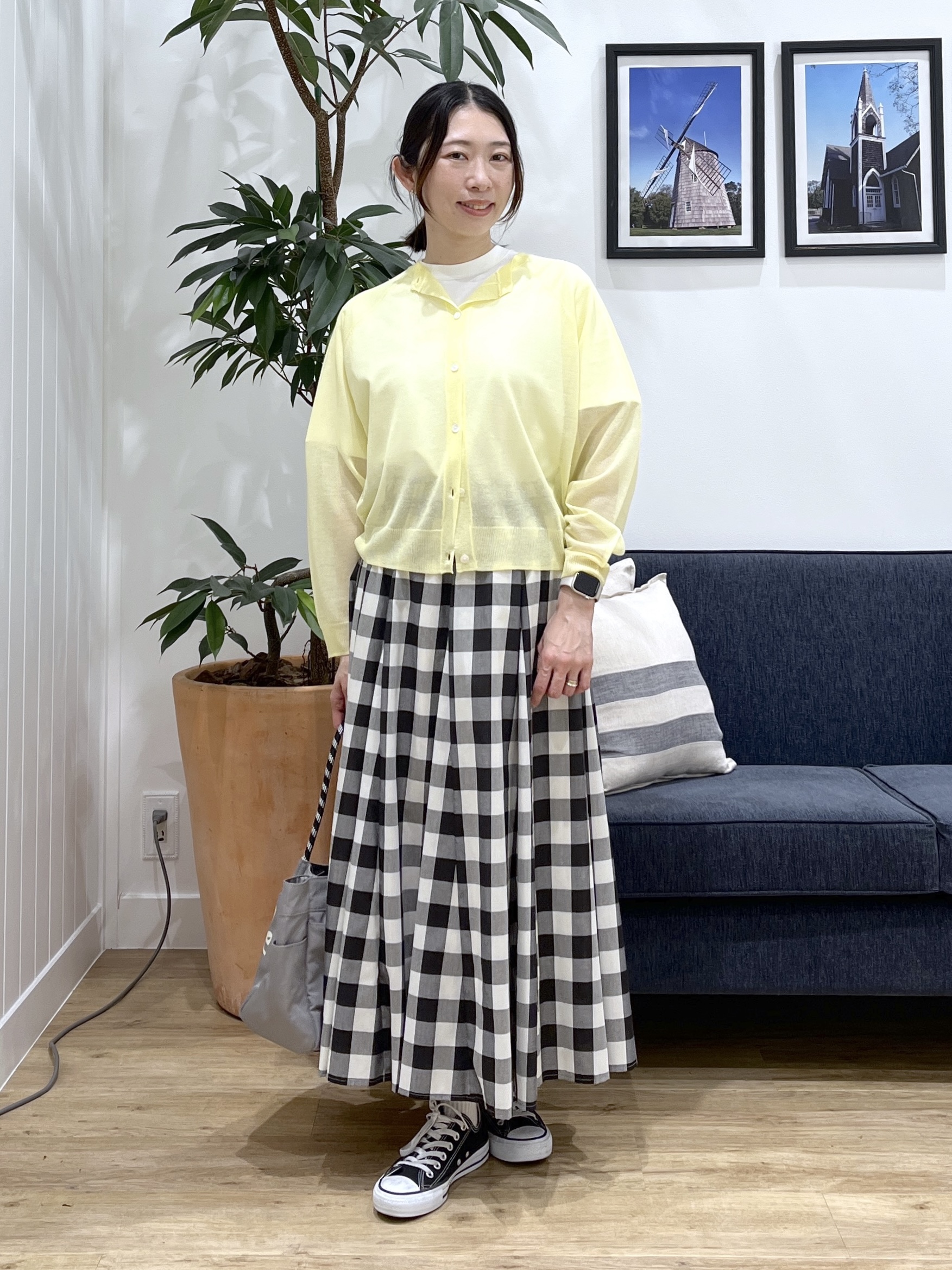 canaさんの「Dessin｜お守りカーディガン -ウォッシャブル-」を使ったコーディネート