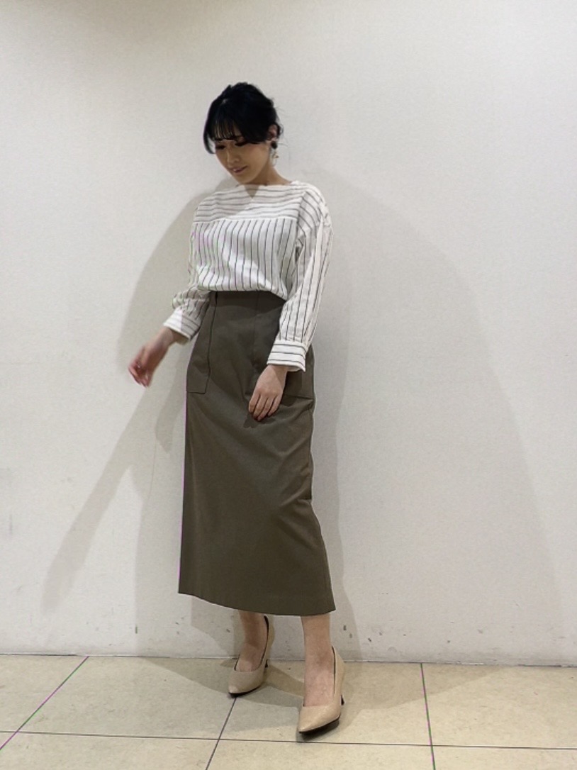 watanabeさんの「UNTITLED｜【洗える/6分袖】ボートネックブラウス」を使ったコーディネート