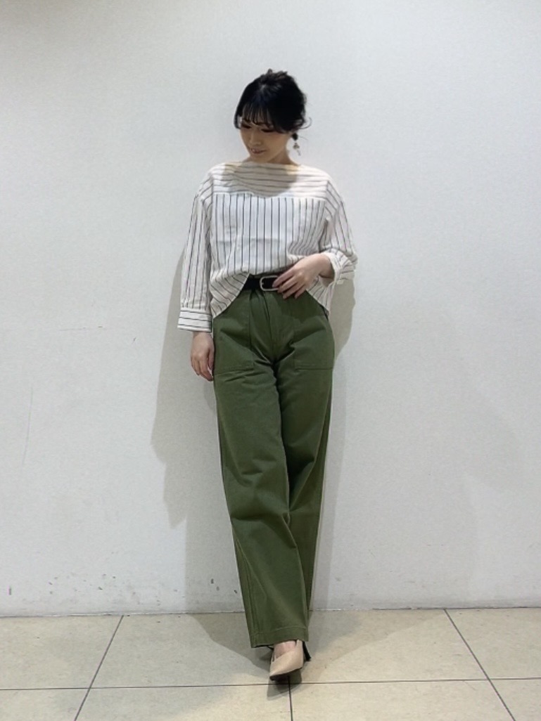 watanabeさんの「UNTITLED｜【洗える/6分袖】ボートネックブラウス」を使ったコーディネート