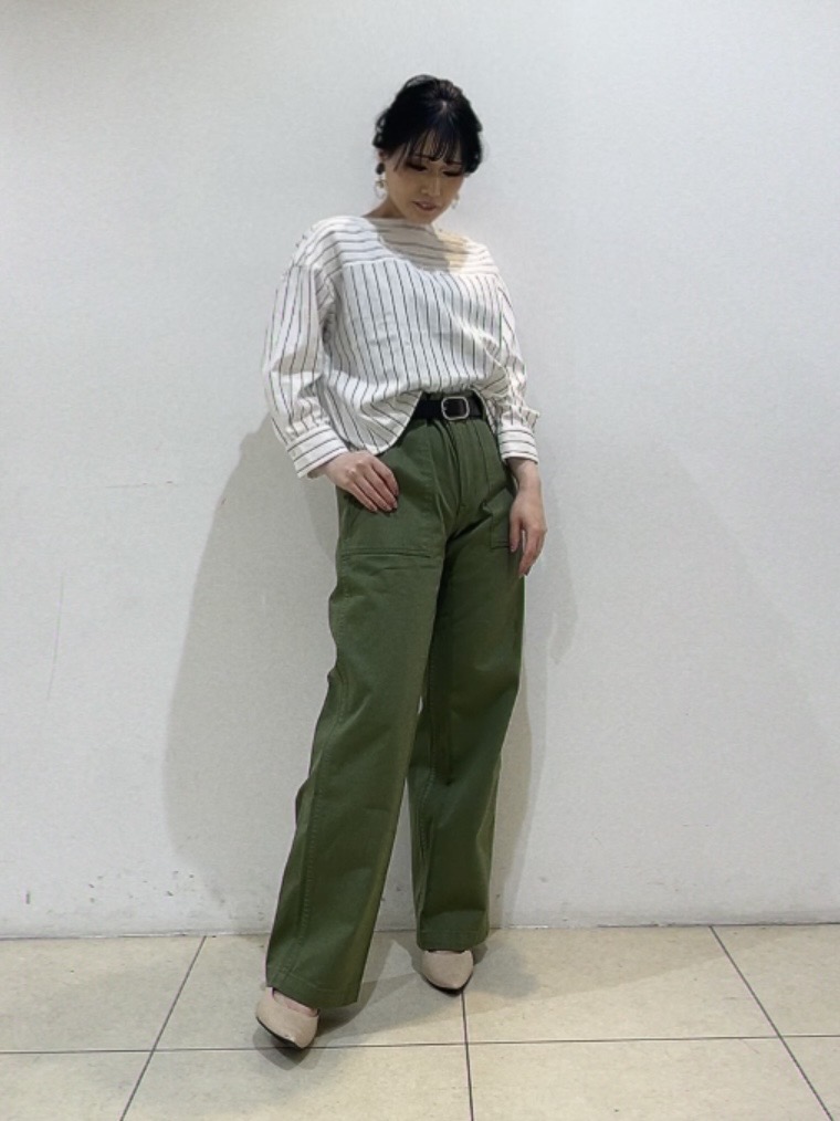 watanabeさんの「UNTITLED｜【洗える/6分袖】ボートネックブラウス」を使ったコーディネート