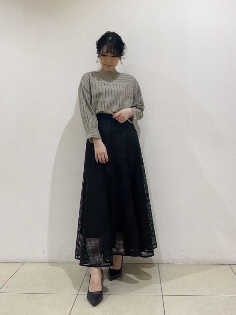 watanabeさんの「UNTITLED｜【洗える/6分袖】ボートネックブラウス」を使ったコーディネート