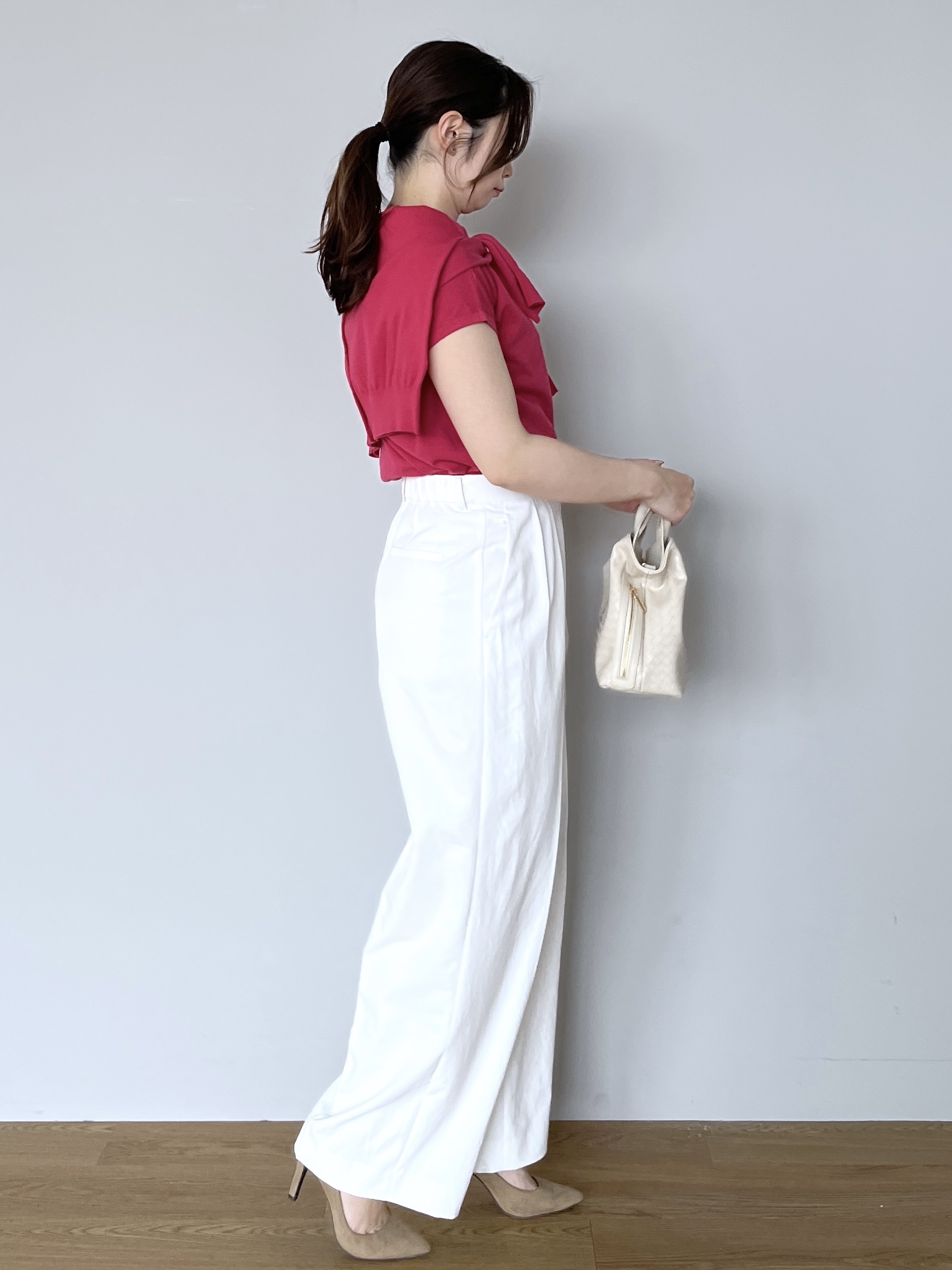 Saekoさんの「UNTITLED｜【9色展開/アンサンブル可/洗える】コットンベーシックニット」を使ったコーディネート