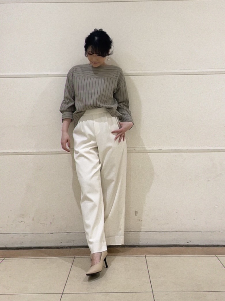 watanabeさんの「UNTITLED｜【洗える/6分袖】ボートネックブラウス」を使ったコーディネート