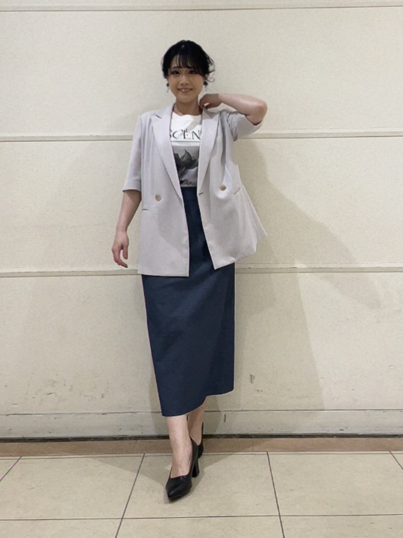 watanabeさんの「UNTITLED｜【着る日傘】ハーフスリーブダブルジャケット」を使ったコーディネート