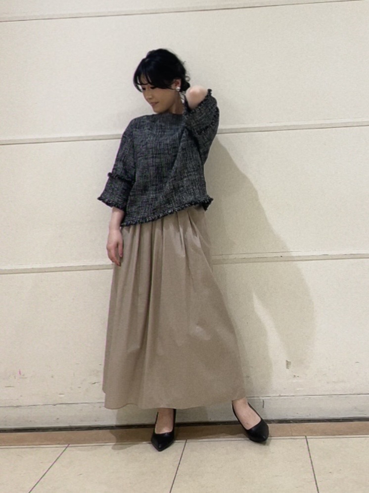 watanabeさんの「UNTITLED｜【洗える】ツイードドルマンブラウス」を使ったコーディネート