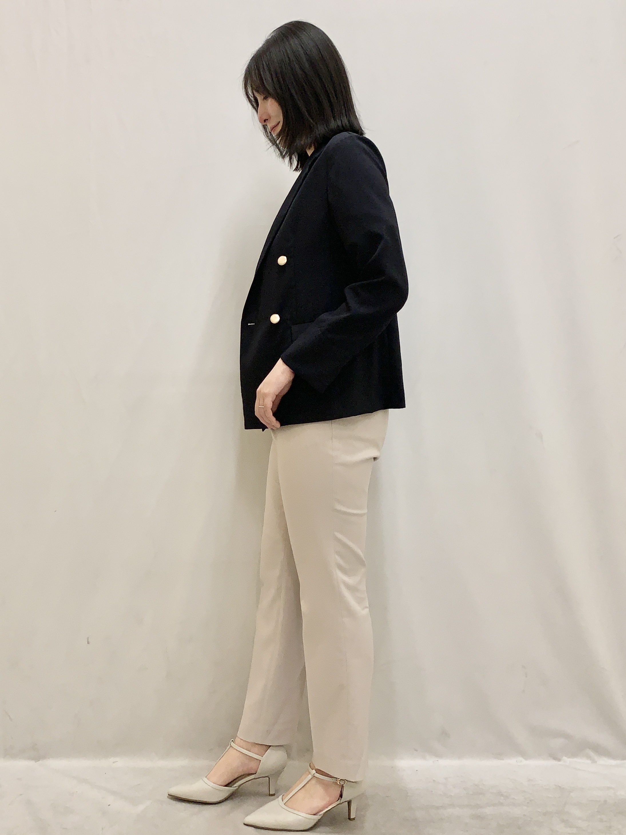 kasumiさんの「index｜《再入荷》ダブルブレストテーラードジャケット【接触冷感／吸水速乾／イージーアイロン／防シワ／洗濯機O」を使ったコーディネート