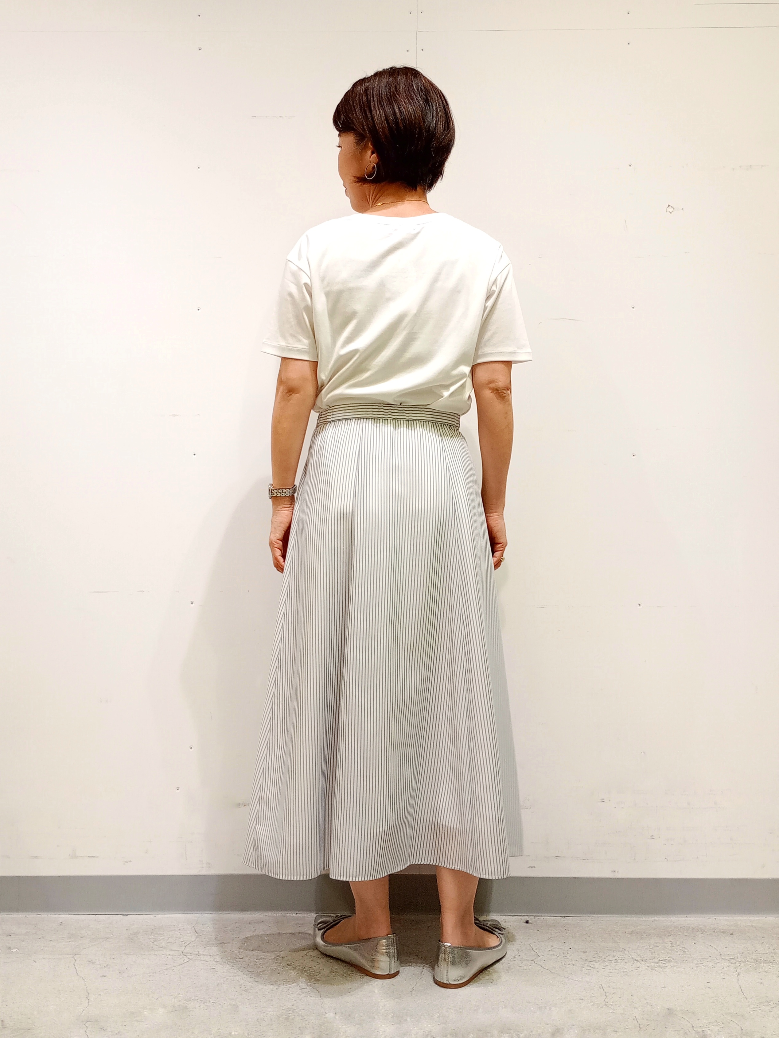 Kさんの「INDIVI｜【UVケア／選べるグラフィック】スムースジャージTシャツ」を使ったコーディネート