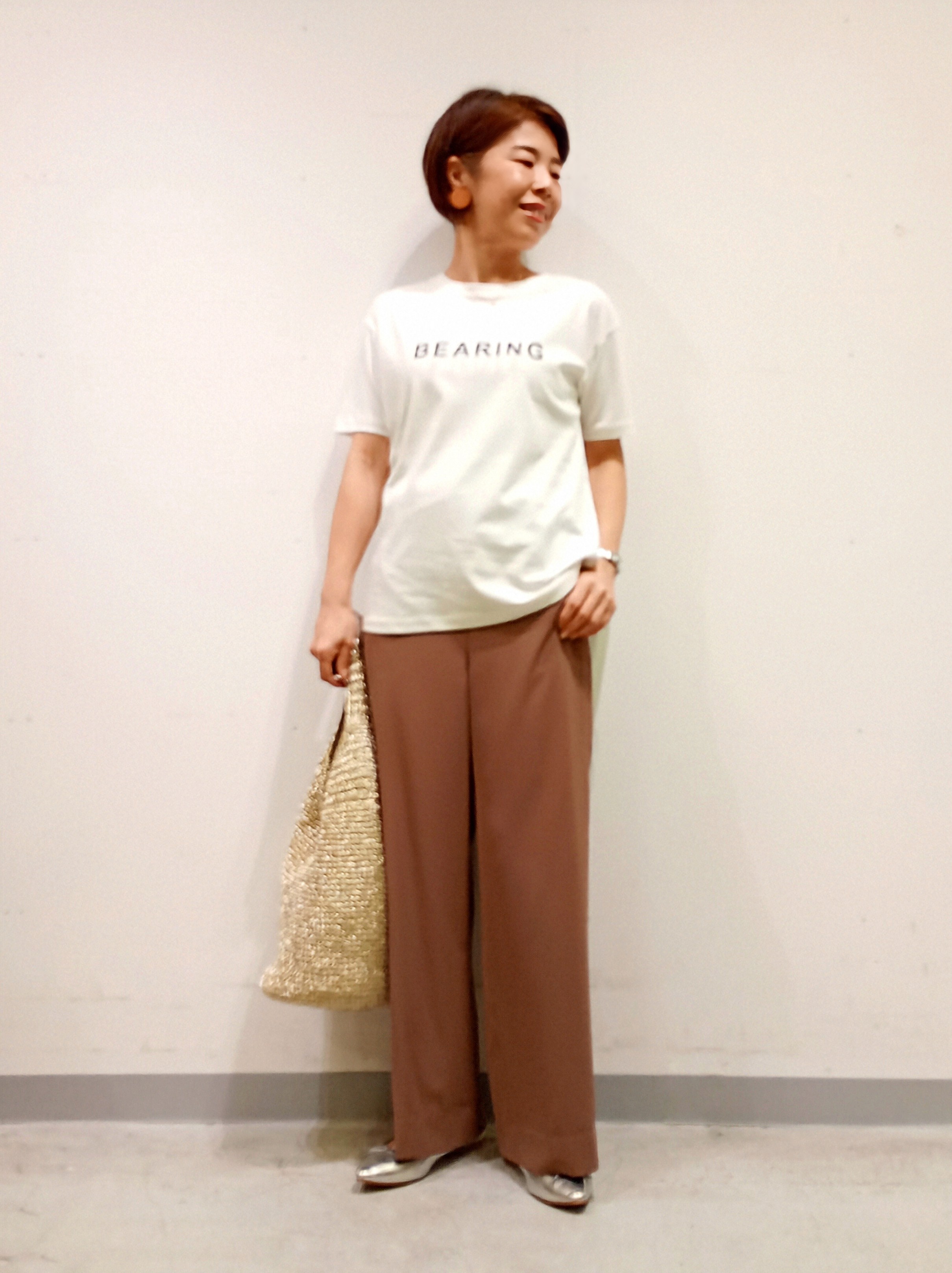 Kさんの「INDIVI｜【UVケア／選べるグラフィック】スムースジャージTシャツ」を使ったコーディネート