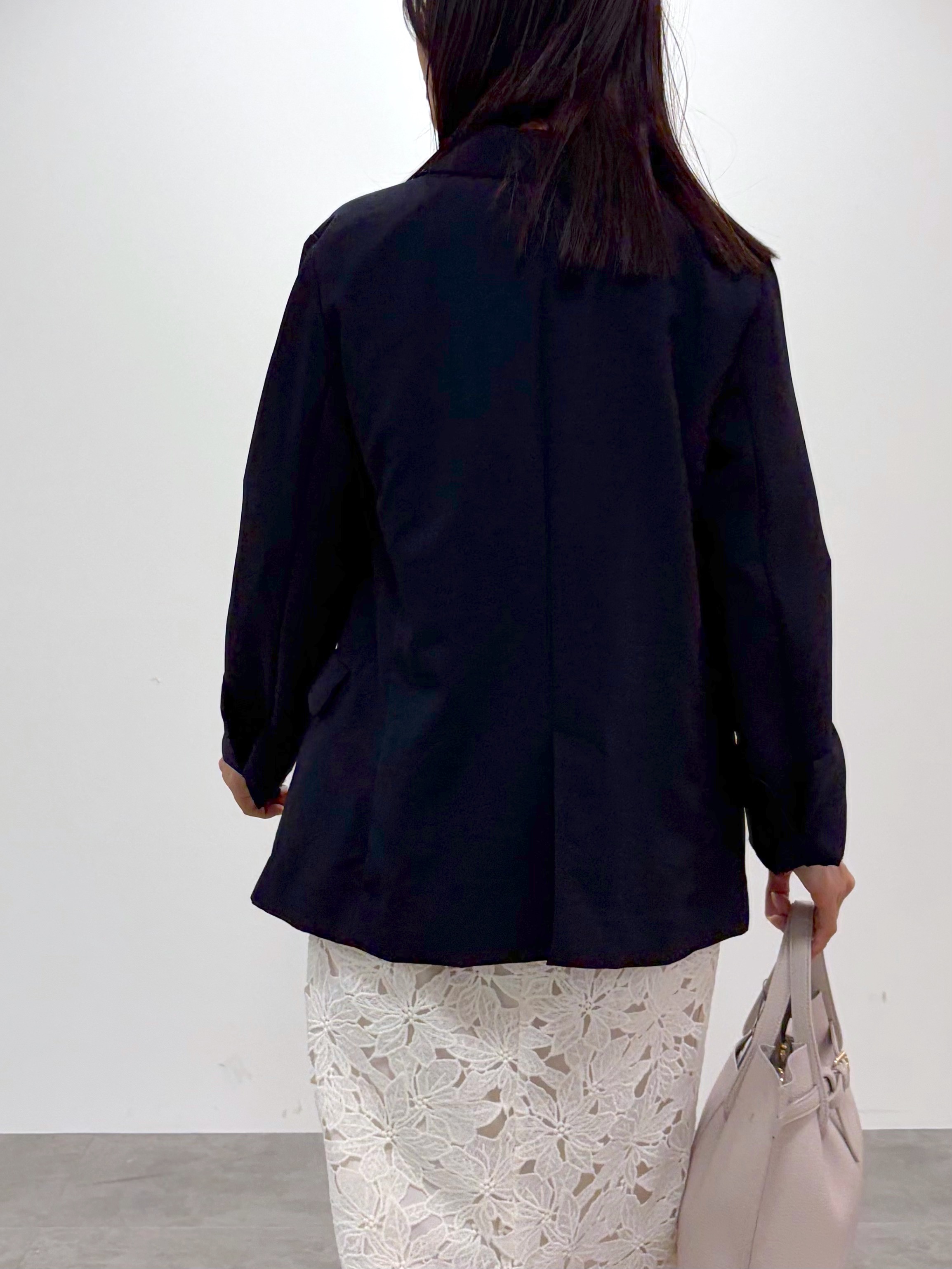 kozuさんの「index｜《再入荷》ダブルブレストテーラードジャケット【接触冷感／吸水速乾／イージーアイロン／防シワ／洗濯機O」を使ったコーディネート