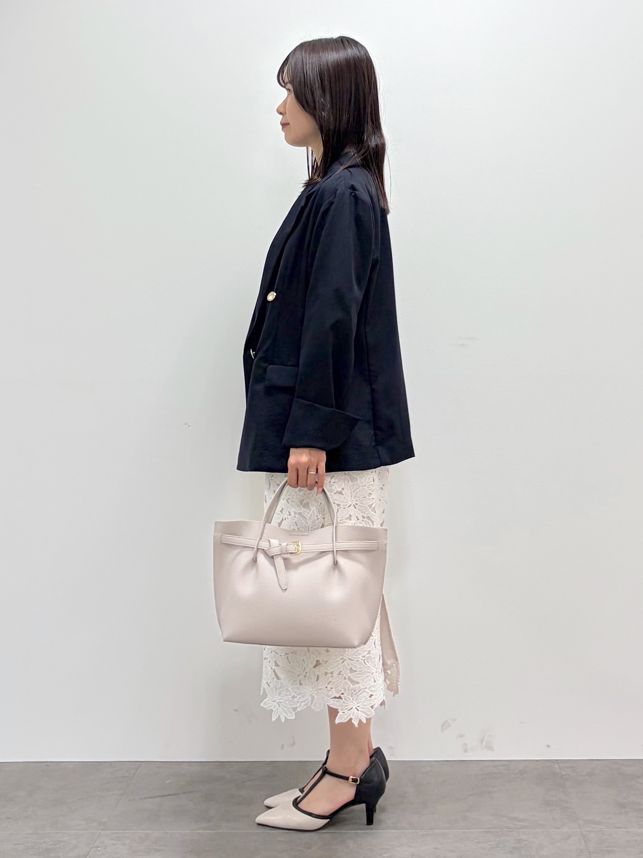 kozuさんの「index｜《再入荷》ダブルブレストテーラードジャケット【接触冷感／吸水速乾／イージーアイロン／防シワ／洗濯機O」を使ったコーディネート