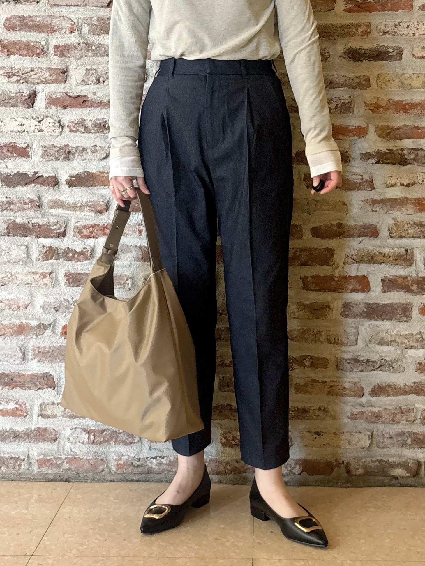 しばさんの「THE SHOP TK｜ショート丈シャツブルゾン」を使ったコーディネート