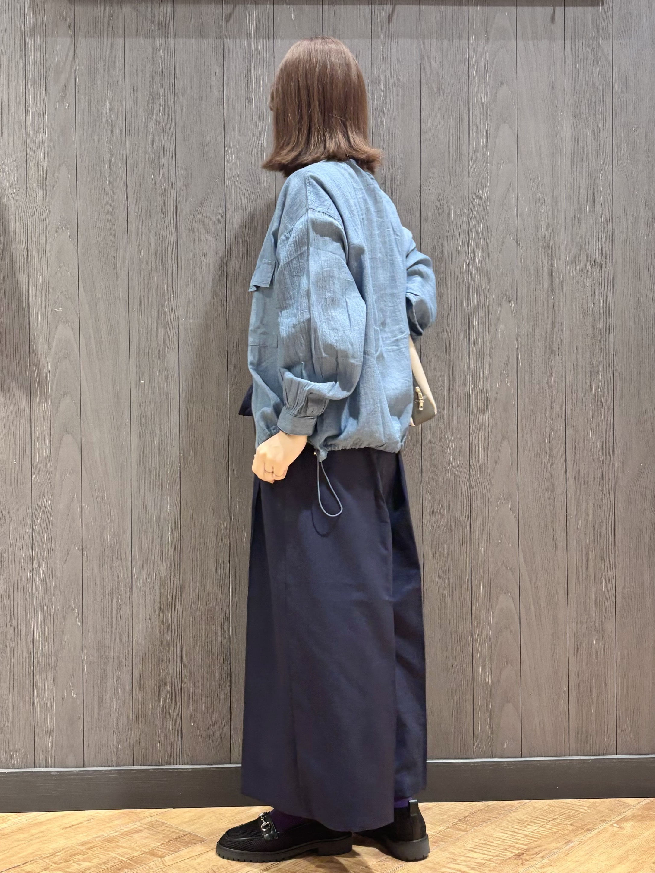 meiさんの「SHOO･LA･RUE｜【S-LL/二の腕カバー】品よく隠せる ドット刺繍5分袖ニット」を使ったコーディネート