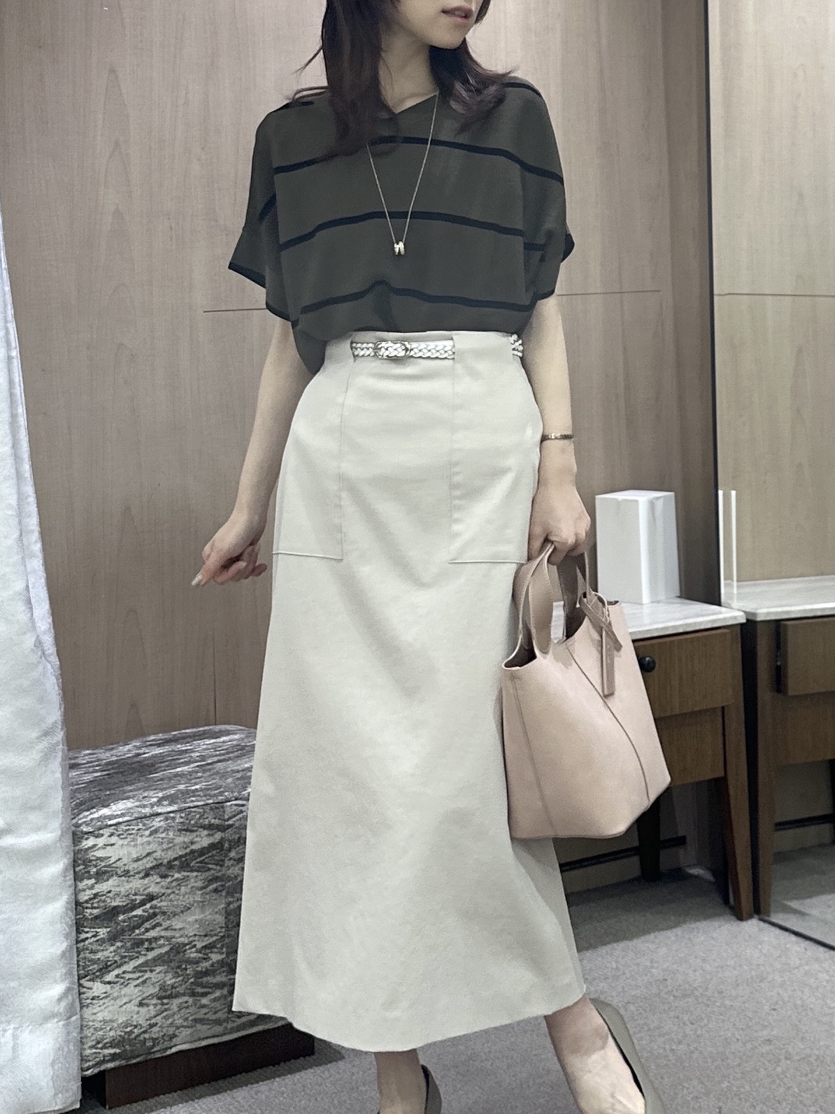 Miwaさんの「UNTITLED｜【セットアップ可/はっ水】シャイニータイプライターブルゾン」を使ったコーディネート