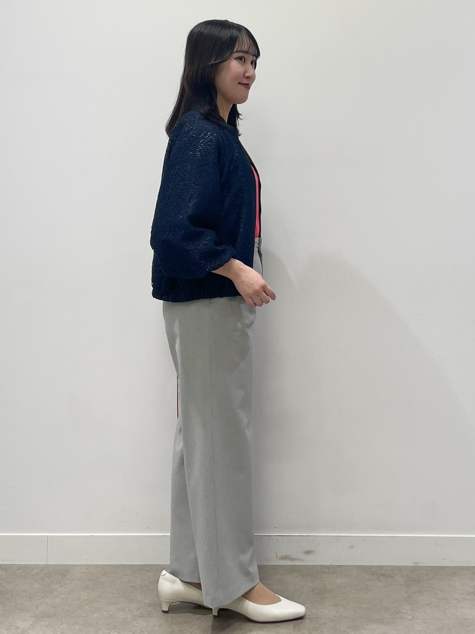 yukariさんの「Reflect｜【セットアップ可】ジップアップレースショートブルゾン」を使ったコーディネート